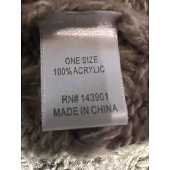 Coco Carmen sweater poncho open knit square V-neck One size pull over - Picture 11 of 12